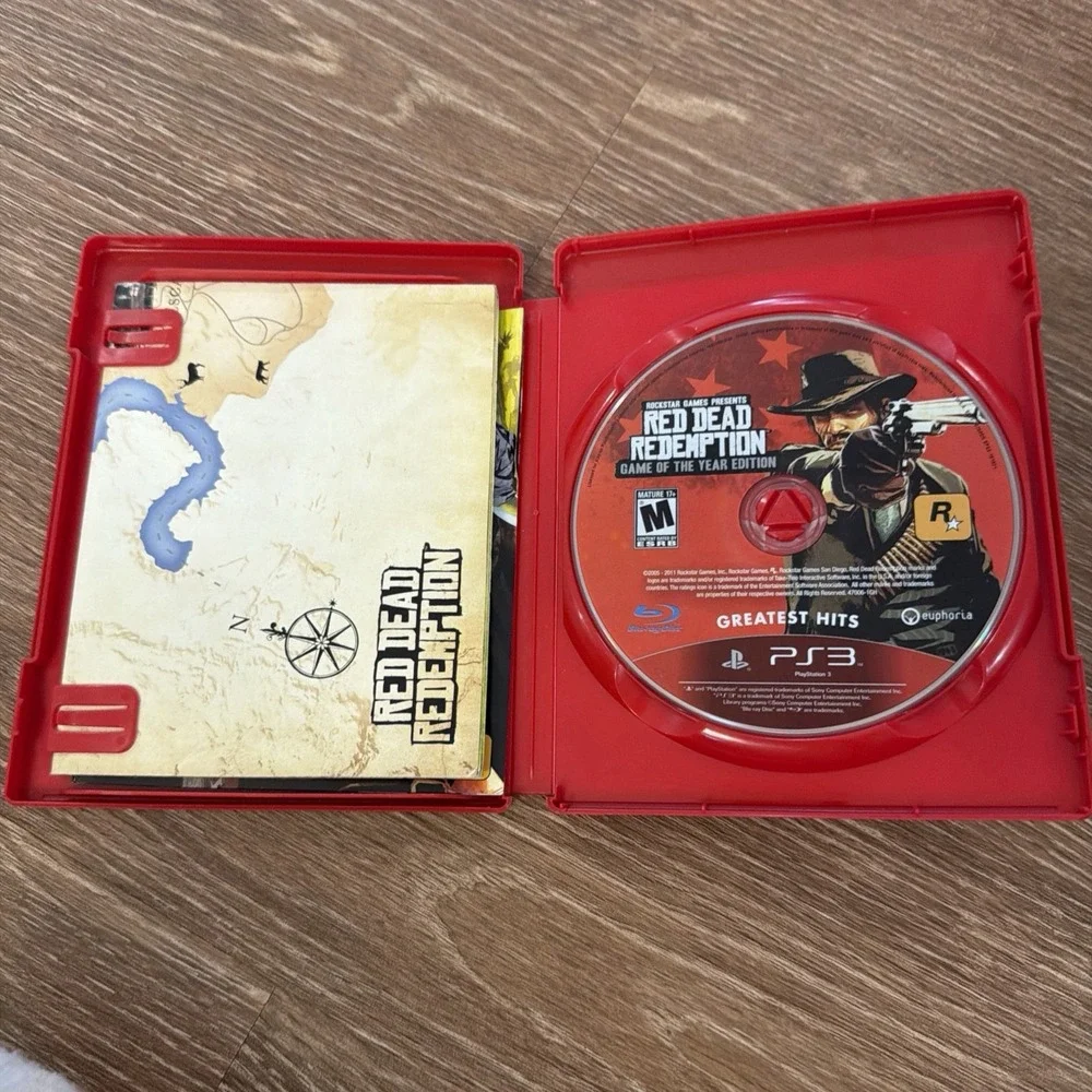 Red Dead Redemption GOTY PS3 Greatest Hits Complete CIB Map Manual Rockstar